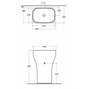 Свободностояща Монолитна Мивка 60х40см. VANITY BASINS